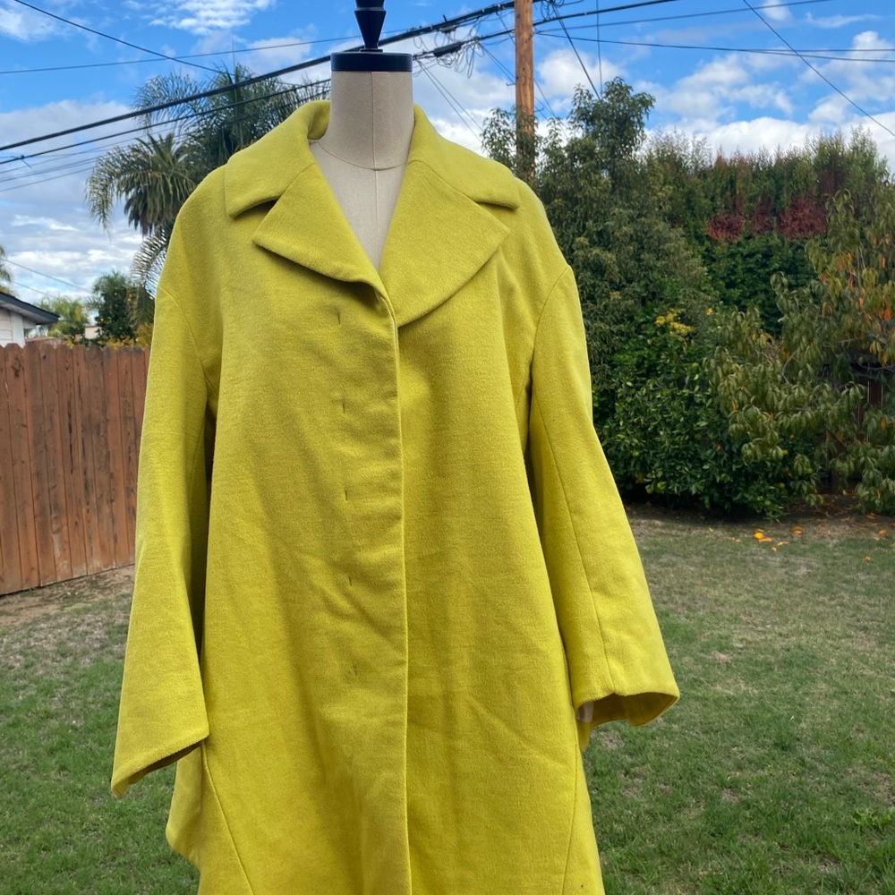 H&M Vibrant Yellow Cape Coat